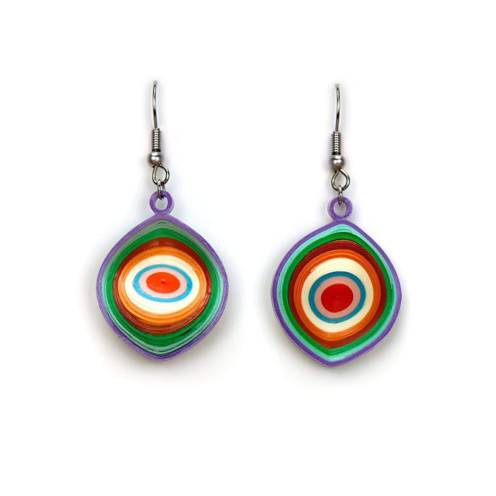 Colorful Spiral Earrings – queenofwandsjewelry